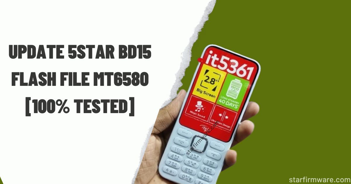 Itel it5361 TM6261DA Flash File (Without Password)