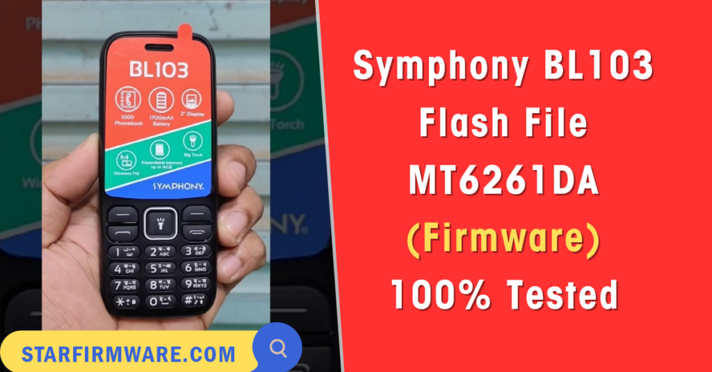 Symphony BL103 flash file firmware mt6261