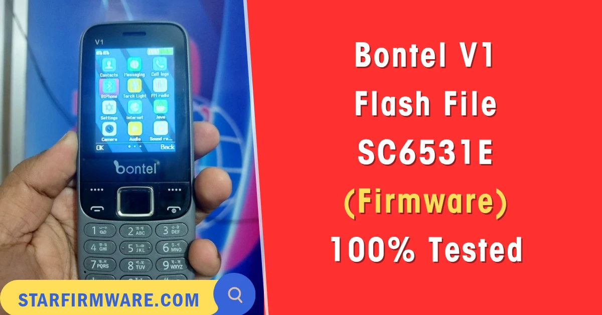 Bontel V1 flash file firmware SC6531E